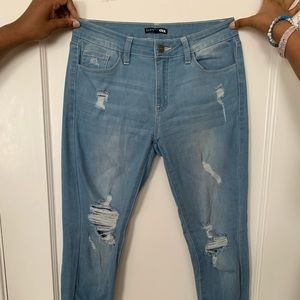 Light wash Fashion Nova jeans
